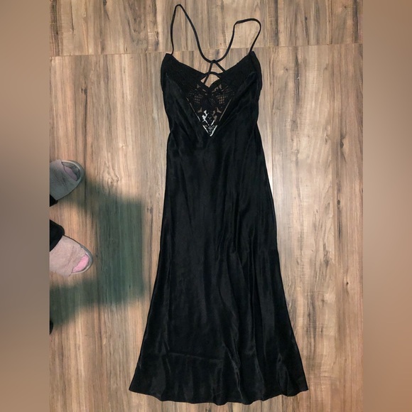 ZARA SATIN LINGERIE STYLE DRESS - Picture 9 of 16